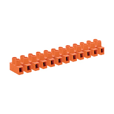 12 channels Terminal Block PS, 12x4, color: orange,elektro-plast