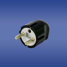 Universal black plug FWKC,elektro-plast