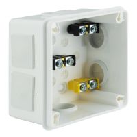 VP, V Boxes - White colour - Installation Box VP-43 With terminals, 4-screw Lid, IP55