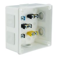VP, V Boxes - White colour - Installation Box VP-53 With terminals, 4-screw Lid, IP55