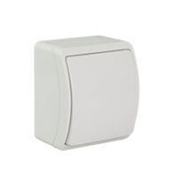 Switches and Sockets - KOALA - colour: white - Single Pole Switch VW-1, screwless terminals, IP44