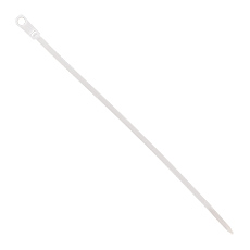 Opaski zaciskowe z otworem - Opaska zaciskowa z otworem - OZOb-4/200, biała, dł. 200mm