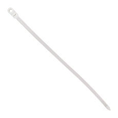 Opaski zaciskowe z otworem - Opaska zaciskowa z otworem - OZOb-8/300, biała, dł. 300mm
