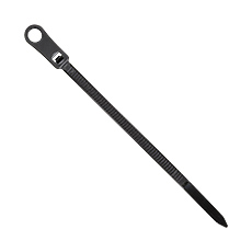 Opaski zaciskowe z otworem - Opaska zaciskowa z otworem - OZOc-4/100UV, czarna, dł. 100mm