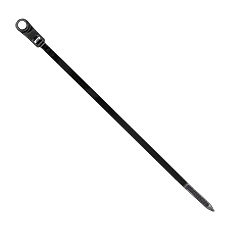 Opaski zaciskowe z otworem - Opaska zaciskowa z otworem - OZOc-4/150UV, czarna, dł. 150mm