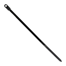 Opaski zaciskowe z otworem - Opaska zaciskowa z otworem - OZOc-8/300UV, czarna, dł. 300mm