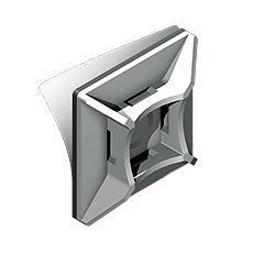 Samoprzylepne - Podstawka Montażowa PMS-25-25-100, biała, samoprzylepna