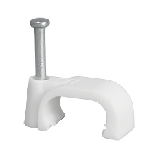 Uchwyty z gwoździem FLOP - Uchwyt kablowy z gwoździem FLOP-13/7, płaski, YDYp 3 x 2,5