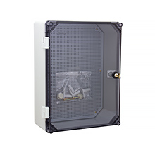 Obudowy UNIbox - Obudowa z tworzywa UNIbox Uni-1/TPM, panel membranowy P-MB-35, płyta montażowa,  uchwyty do montażu naściennego, IP65, IK07