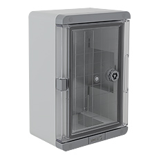 Obudowy UNIbox PRO IP67 - Obudowa z tworzywa UNI PRO 1/T IP67 200×300×130, drzwi transparentne