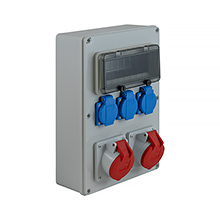 Rozdzielnica budowlana RB-1616, IP44, 2x16A/5P, 3xGS,elektro-plast