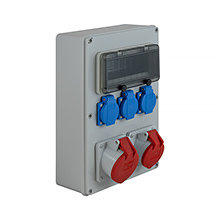 Rozdzielnica budowlana RB-1632, IP44, 1x32A/5P, 1x16A/5P, 3xGS 2P+Z,elektro-plast