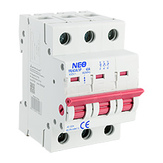 NEO -  Aparatura modułowa - Rozłącznik Izolacyjny DL 3P 63A FR/63A/3P