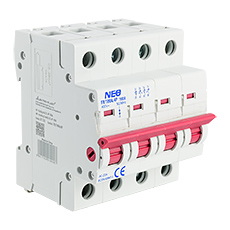 NEO -  Aparatura modułowa - Rozłącznik Izolacyjny DL 4P 100A FR/100A/4P