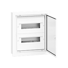 Rozdzielnice Podtynkowe DARP - QUITELINE - Rozdzielnica Podtynkowa DARP-24S QUITELINE (2x12), drzwi aluminiowe lakierowane, etykiety opisowe, aluminiowa szyna TH (euroszyna), IP54