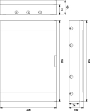 Rozdzielnica natynkowa SRn-54/B (3x18) (N+PE) IP40