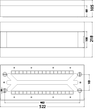 Rozdzielnica Natynkowa SRn-24/1B, N+PE (1x24) IP40, drzwi białe