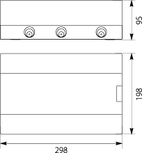 Rozdzielnica natynkowa SRn-12 (N+PE) IP40
