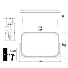 Uchwyt szybkiego montażu - płaski USMP-2 BOX, 600szt.