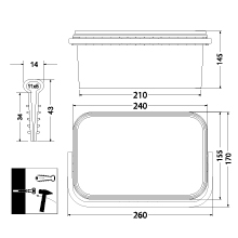 Uchwyt szybkiego montażu - płaski USMP-2 BOX, 900szt.
