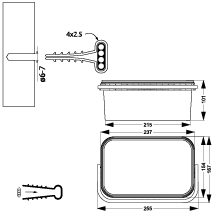 Uchwyt szybkiego montażu - płaski USMP-4 BOX, 500szt.