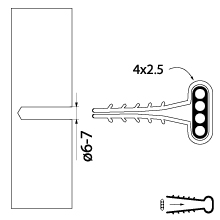Uchwyt szybkiego montażu płaski USMP-4