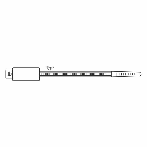 Opaska identyfikacyjna OIN 46x270 Opaska identyfikacyjna OIN 46x270,elektro-plast