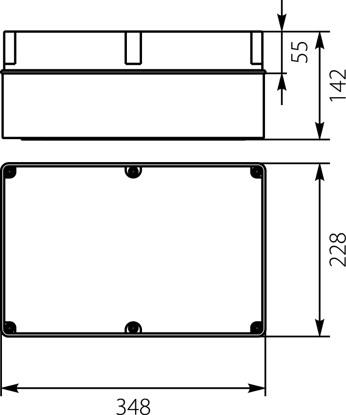 Puszka Hermetyczna PH-5A.1, bez osłabień, IP65 Puszka Hermetyczna PH-5A.1, bez osłabień, IP65,elektro-plast