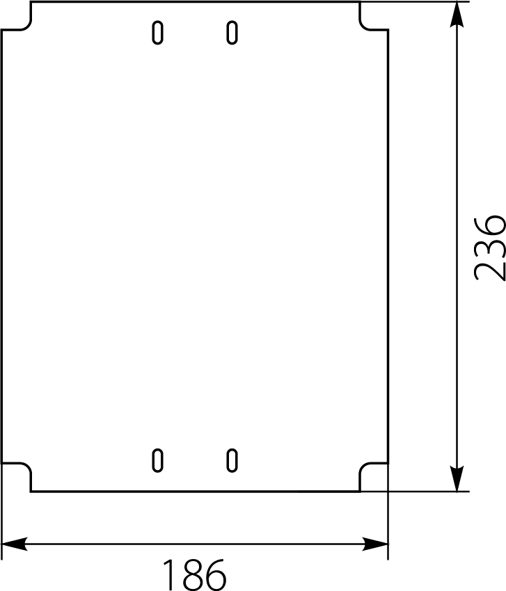 Płyta montażowa metalowa PM 4 Płyta montażowa metalowa PM 4,elektro-plast