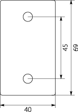 Uchwyt kabla siłowego KO27, czarny