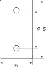 Uchwyt kabla siłowego KO27T, czarny