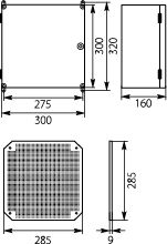 Obudowa z tworzywa UNIbox Uni-0T, IP65, IK07
