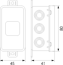 Puszka Instalacyjna V8, natynkowa, brązowa, bez zacisków, dekiel klik-klak, 8 dławnic, IP54