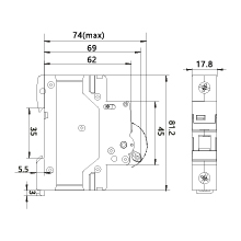 Rozłącznik Izolacyjny DL 1P 100A FR/100A/1P