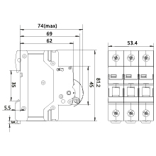 Rozłącznik Izolacyjny DL 3P 100A FR/100A/3P