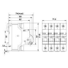 Rozłącznik Izolacyjny DL 4P 63A FR/63A/4P