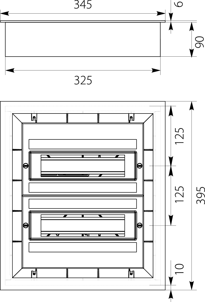 Rozdzielnica Podtynkowa DARP-24S QUITELINE (2x12), drzwi aluminiowe lakierowane, etykiety opisowe, aluminiowa szyna TH (euroszyna), IP54 Rozdzielnica Podtynkowa DARP-24S QUITELINE (2x12), drzwi aluminiowe lakierowane, etykiety opisowe, aluminiowa szyna TH (euroszyna), IP54,elektro-plast