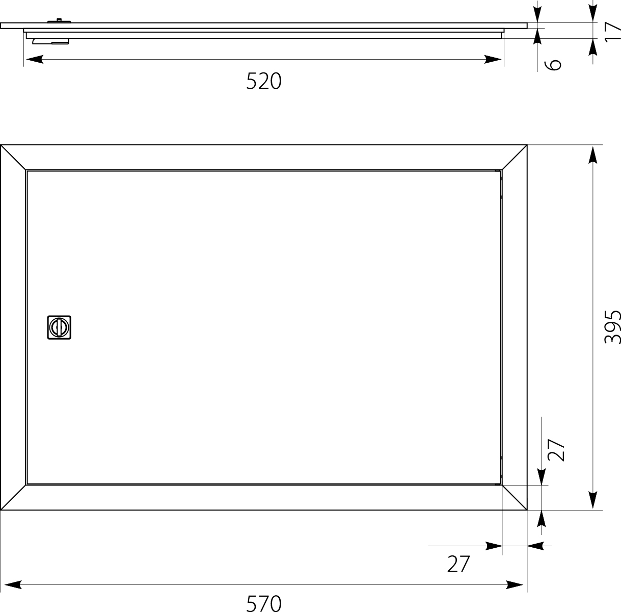 Drzwi z ramą aluminiowe lakierowane DR48 do Rozdzielnicy Podtynkowej DARP-48, kolor: biały Drzwi z ramą aluminiowe lakierowane DR48 do Rozdzielnicy Podtynkowej DARP-48, kolor: biały,elektro-plast
